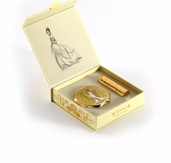 Disney Tiana Princess Signature Compact and Lipstick Set Bésame Limited New