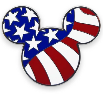 Disney Parks Mickey Icon Americana Pin New with Card