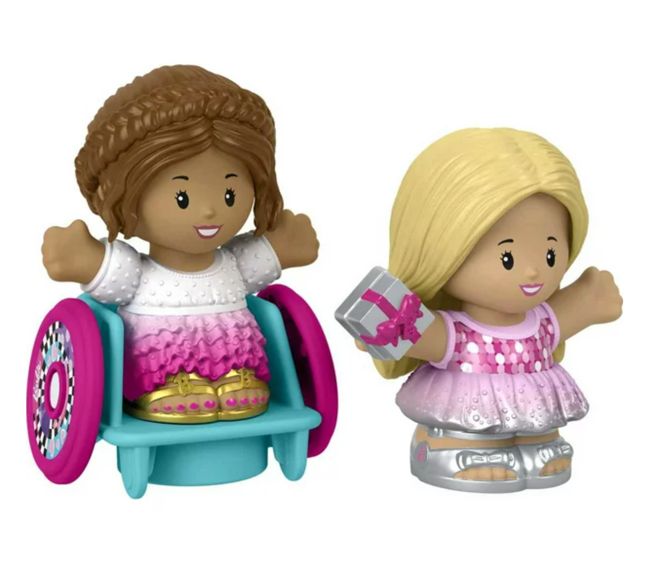 Barbie Party Figure Set by Fisher-Price Little People 2-Pack New with Box