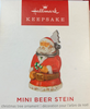 Hallmark 2022 Mini Beer Stein Christmas Ornament New With Box