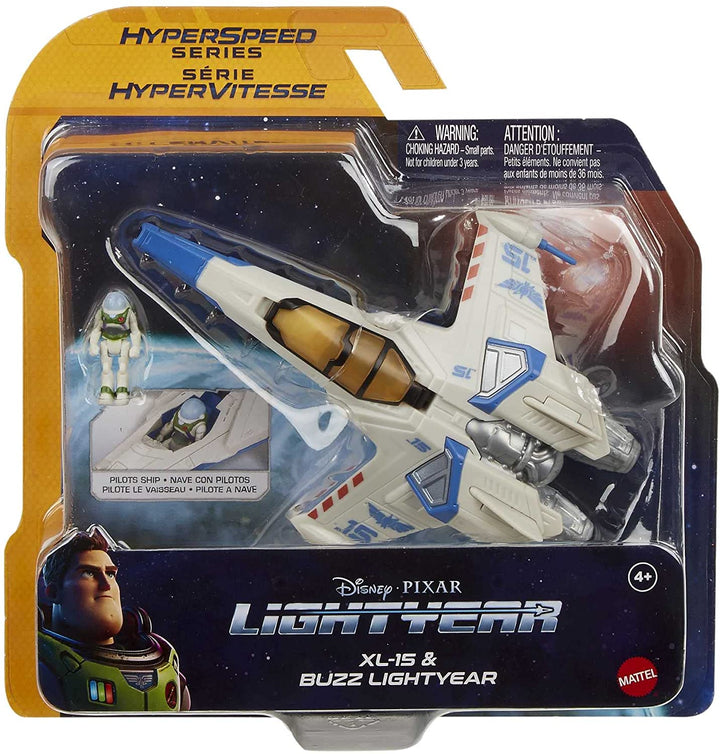 Disney Pixar Lightyear Hyperspeed Series XL-15 Spaceship & Buzz
