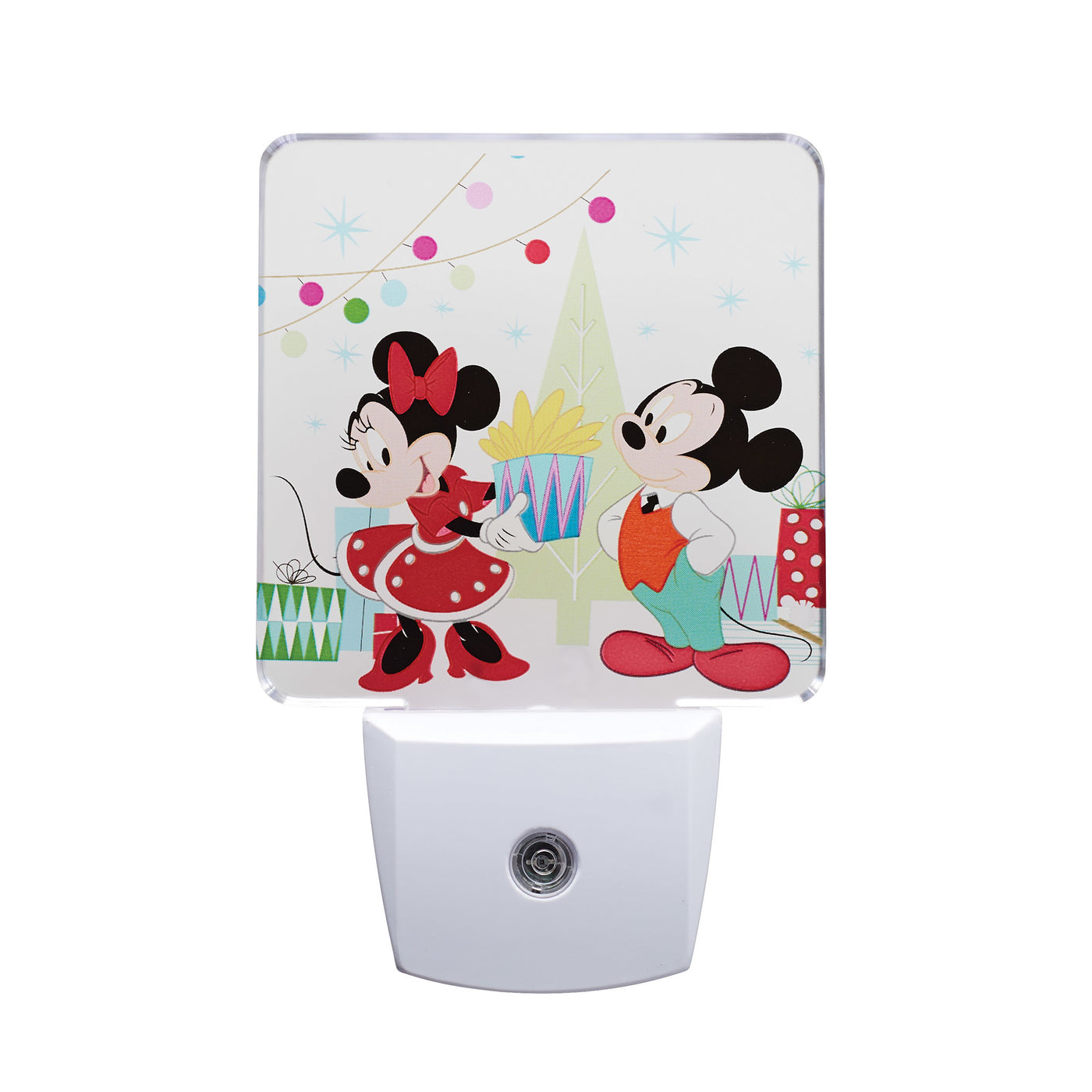 Disney Holiday Nightlight Mickey and Minnie New