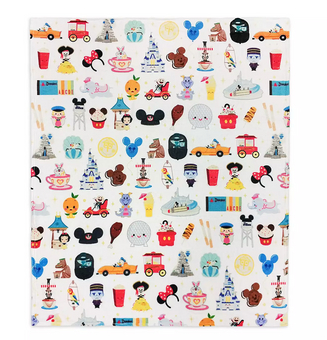 Disney Parks Cuties Figment Tiki Fleece Throw by Jerrod Maruyama New with Tag