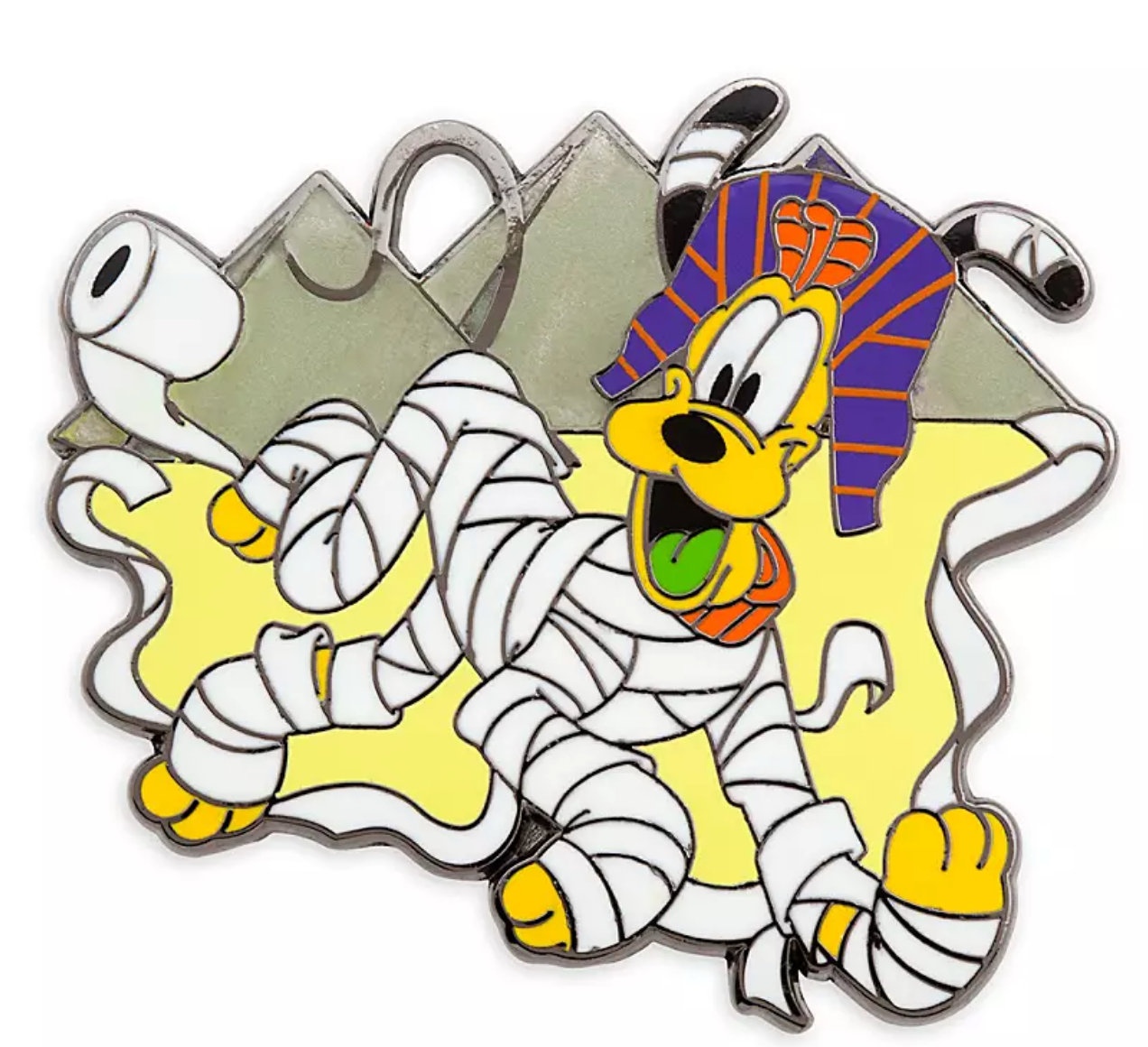 Disney Parks Happy Halloween Pluto Mummy Pin New with Card
