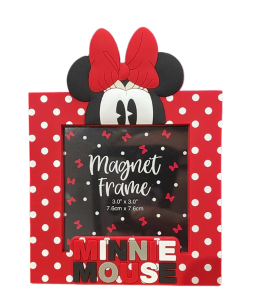 Disney Parks Minnie Red Dots Photo Picture Frame Magnet New