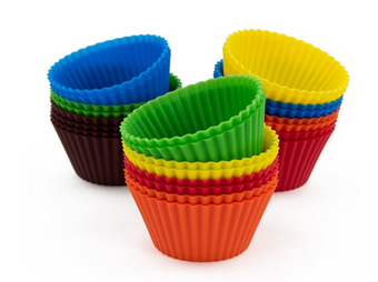 M&M's World Silicone Baking Cups Set of 24 New with Box