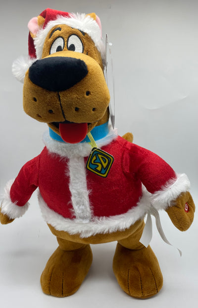 Santa Scooby-Doo Christmas Side Stepper Singing Jingle Bells Plush New with Tag
