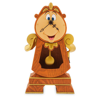 disney parks beauty and the beast cogsworth clock figure new with box