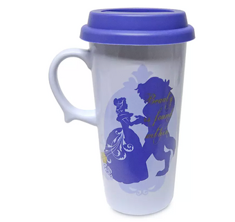 Disney Belle Beauty and the Beast Ceramic Travel Mug New
