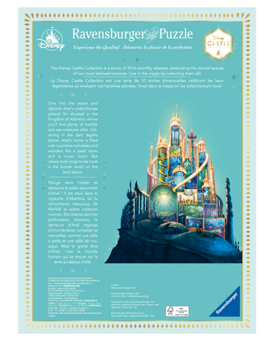 Disney Castle The Little Mermaid Ariel Castle Puzzle Limited New with Box