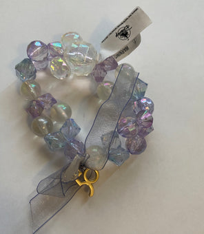 Disney Parks WDW 50th Celebration Mickey Icon Stretch Beaded Bracelet New