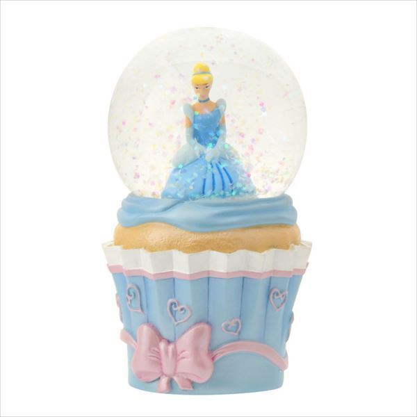 Disney Store Japan 25th Cinderella Belle Aurora Snow Globe Set New with Box