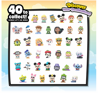 Disney Doorables Let's Go Figures Collection Mini Figures New with Box