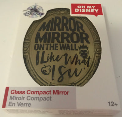 Disney Store Evil Queen From Snow White Glass Compact Mirror New with Box