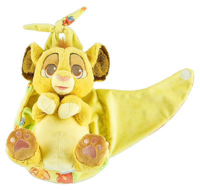 Disney Parks Baby Simba in a Blanket Pouch Plush New with Tags