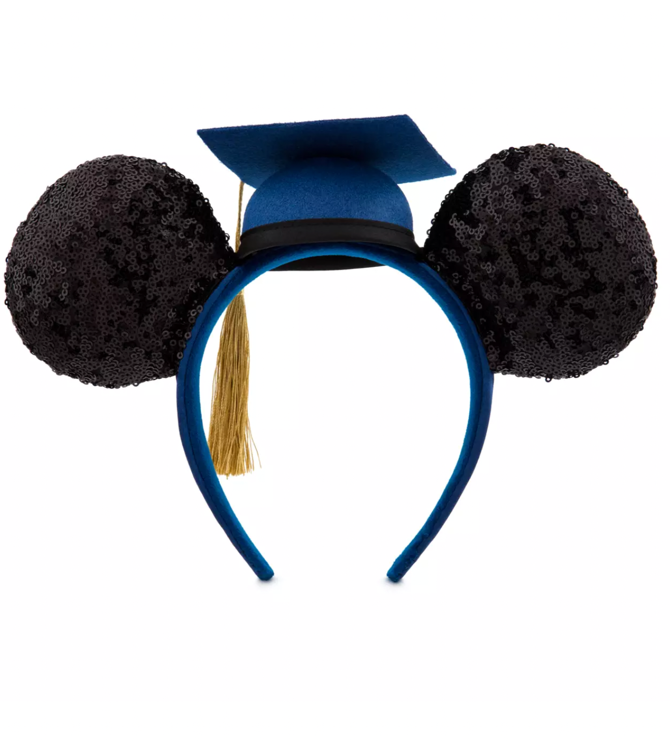 Disney Parks Graduation 2022 Mickey Icon Ear Sequined Headband One Size New