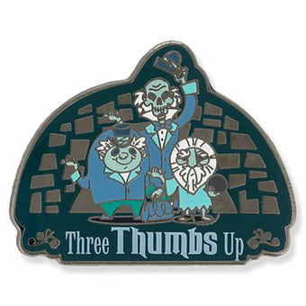 Disney Parks Haunted Mansion Hitchhiking Ghosts Three Thumbs Up Pin New