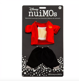 Disney NuiMOs Outfit Red Cardigan with Color Blocked T-Shirt and Black Pants New
