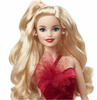 Barbie Signature 2022 Holiday Barbie Doll Blonde Wavy Hair with Doll Stand New