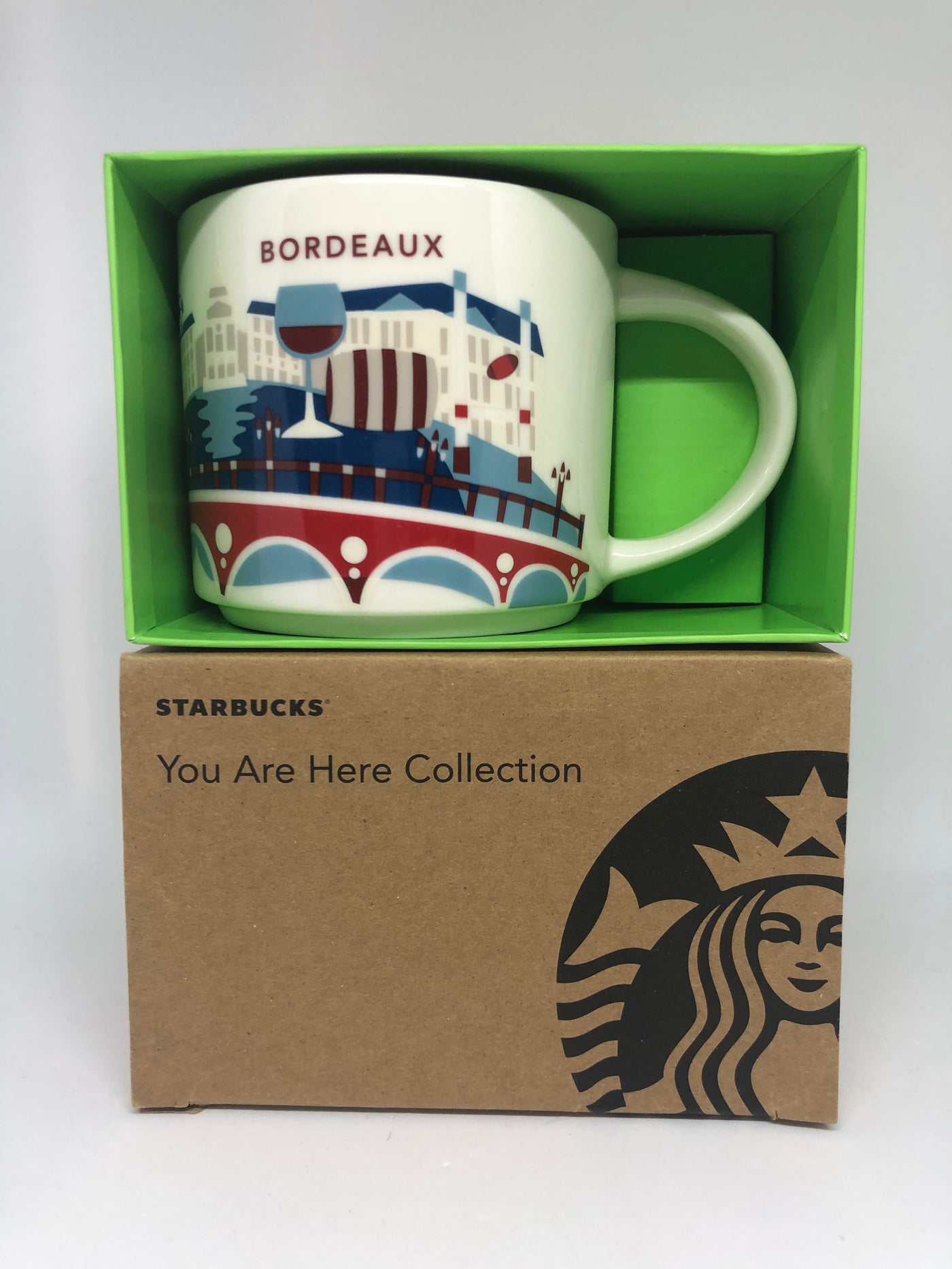 Starbucks You Are Here Collection France Bordeaux Ceramic Coffee Mug New W Box