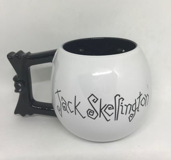 Disney Parks Jack Skellington Handle Ceramic Coffee Mug New
