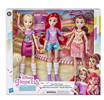 Disney Princess Comfy Squad Sugar Style 3-Pack New with Box