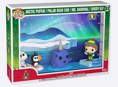 Funko Pop ELF Buddy Mr Narwhal Puffin Polar Bear Cub 2022 Deluxe New With Box