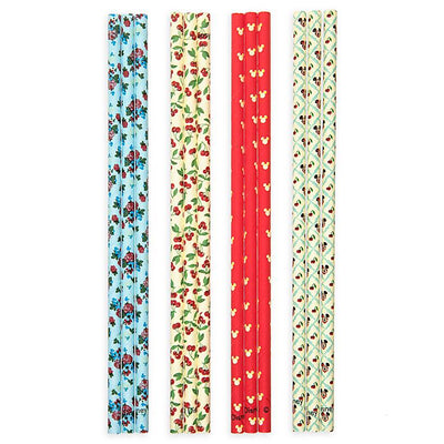 Disney Parks Mickey and Minnie Mouse Retro Paper Straw Set New