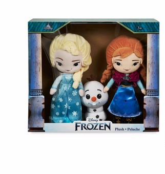 Disney Frozen Elsa Anna and Olaf Plush Doll Set New with Box