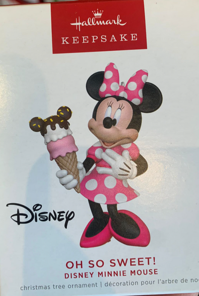 Hallmark 2022 Disney Minnie Mouse Oh So Sweet! Christmas Ornament New With Box