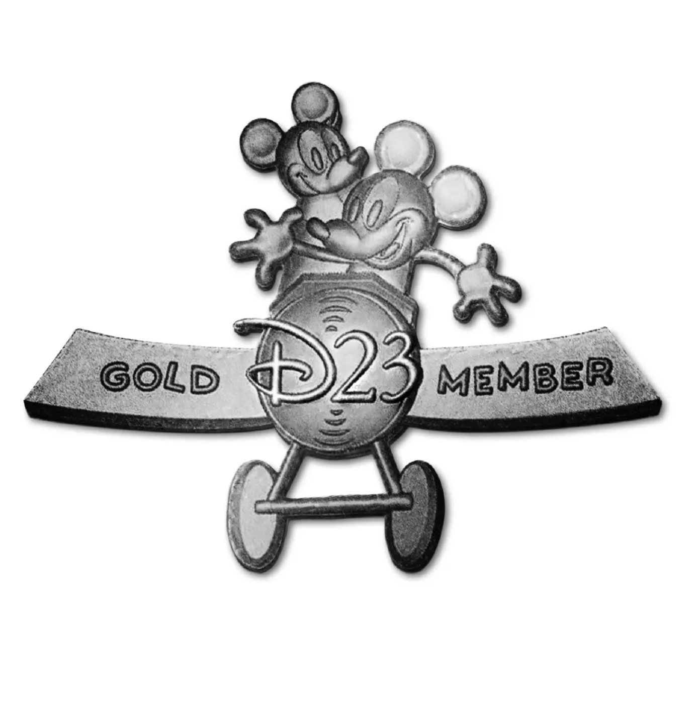 Disney D23 Gold Member Exclusive Mickey Plane Crazy Limited Pin New with Card
