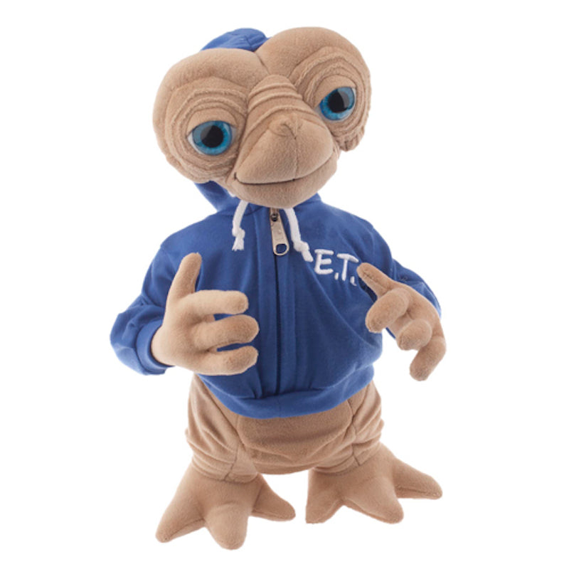 universal studios 15" E.T. extra terrestrial blue sweatshirt plush toy new with tags