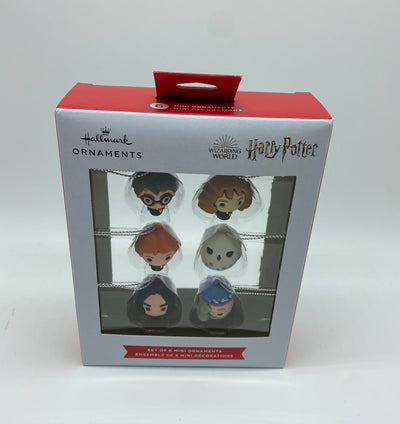 Hallmark Harry Potter Set of 6 Mini Christmas Ornament Set New with Box