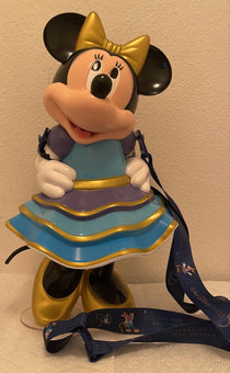 Disney Parks WDW 50th Celebration Minnie Popcorn Bucket with Lanyard New