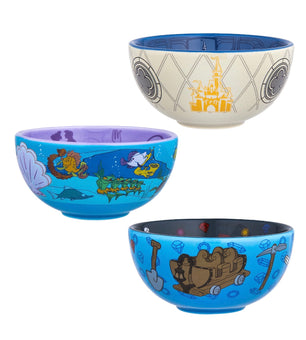 Disney Parks Magic Kingdom Attractions Mini Bowl Set of 3 New