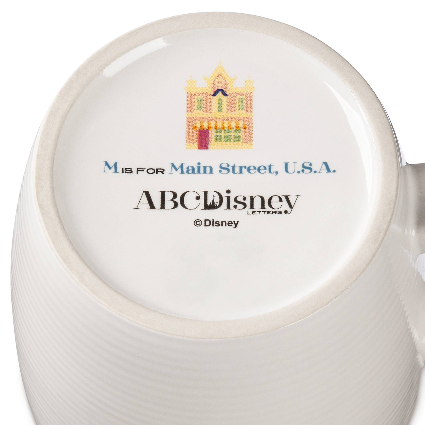 Disney Parks ABC Letters M is for Main Street USA Ceramic Coffee Mug New
