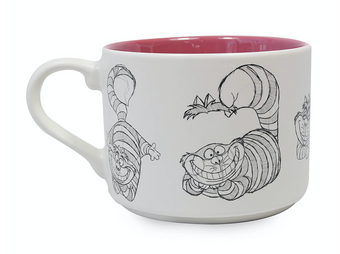 Disney Animation Sketch Poses Cheshire Cat Ceramic Coffee Mug New