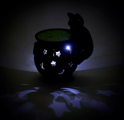 Disney Halloween Hocus Pocus Binx Cauldron Tealight Holder New