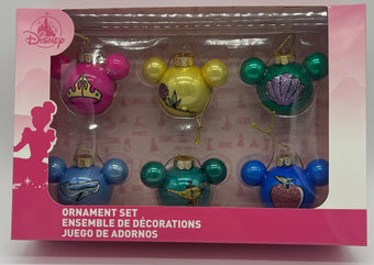 Disney Princess Ball Ornament Snow White Jasmine Ariel Belle Cinderella Aurora