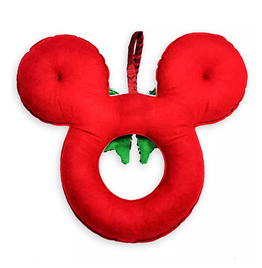 Disney Mickey Mouse Icon Sequined Christmas Holiday Wreath New with Tag