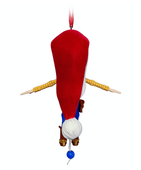 Disney Parks Toy Story Santa Woody Articulated Christmas Ornament New with Tag