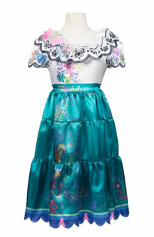 Disney Encanto Princess Mirabel Girl Fancy Dress Costume S from 4 to 6 Years New