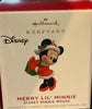 Hallmark 2021 Mini Disney Merry Lil Minnie Mouse Christmas Ornament New with Box
