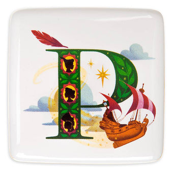 Disney Parks ABC Letters P is for Peter Pan's Flight Ceramic Trinket Box New