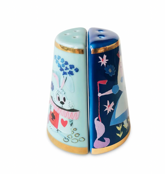 Disney Alice in Wonderland 70th by Mary Blair Salt and Pepper Shaker Set New