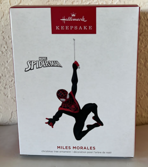 Hallmark 2022 Marvel Miles Morales Christmas Ornament New With Box
