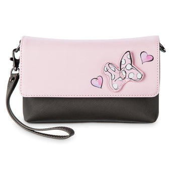 Disney Parks Sweet Minnie Mouse Crossbody Wristlet Bag New with Tags