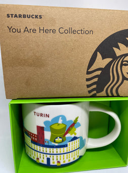 Starbucks You Are Here Turin Italy Ceramic Coffee Mug New with Box