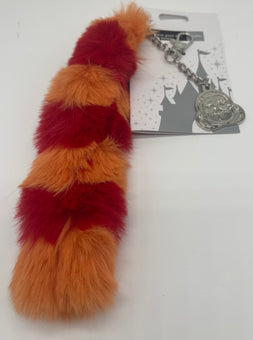 Disney Parks Turning Red Mei Panda Tail Plush Bag Charm Keychain New with Card