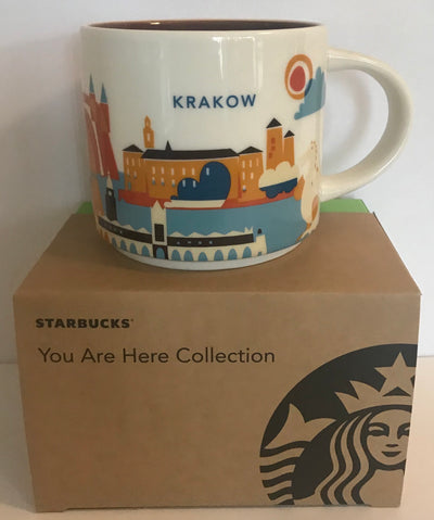 Starbucks You Are Here Collection Krakow Ceramic Coffee Mug New with Box